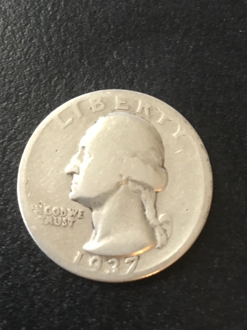 1937 P Washington Quarter Silver==Circulated ==